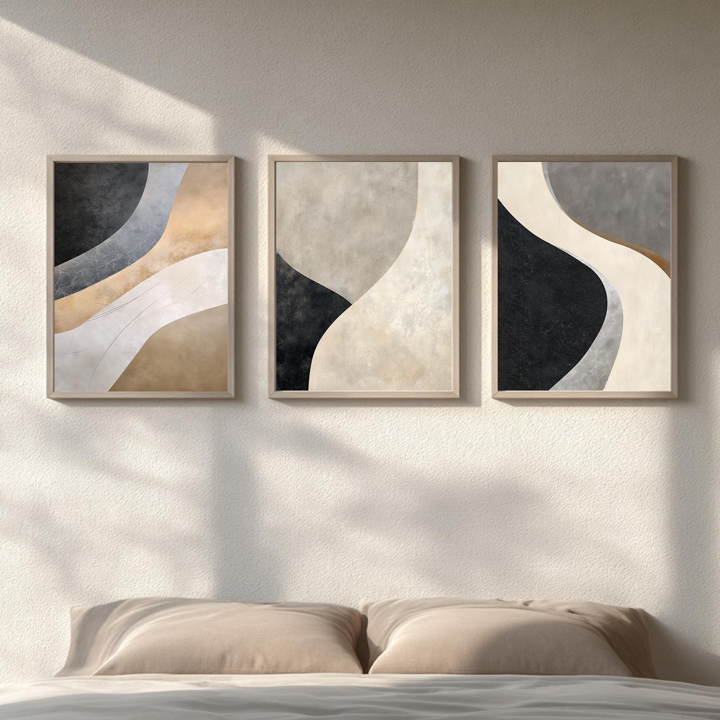 Black Beige Abstract