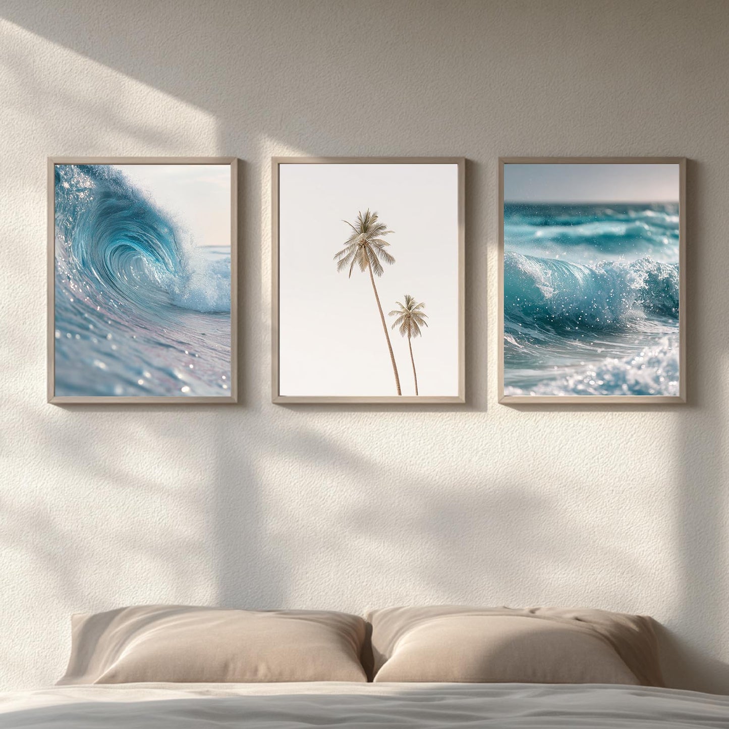 Modern Ocean Surfing Palm Trees