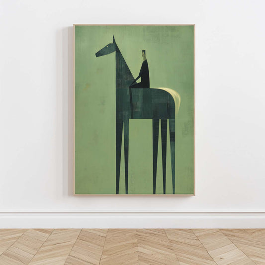 Abstract Oil Painting Horse