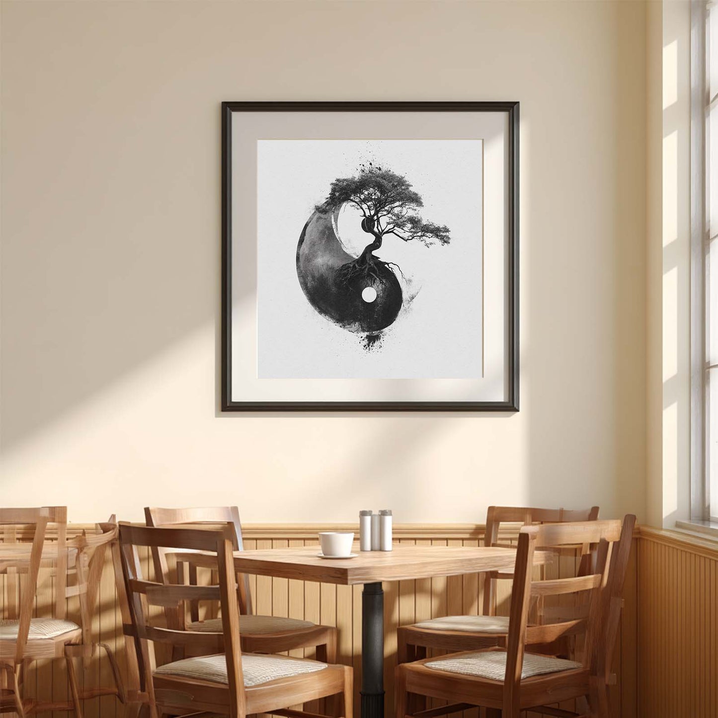 Abstract Yin-Yang Tree of Life