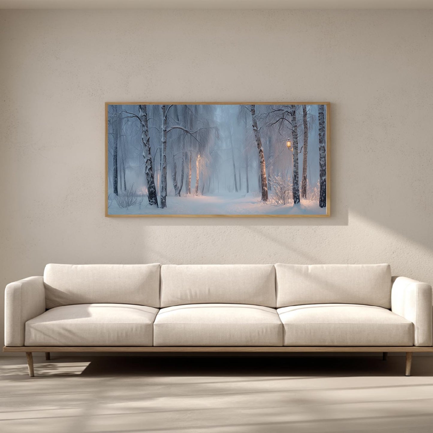 Winter Theme Abstract Forest Landscape