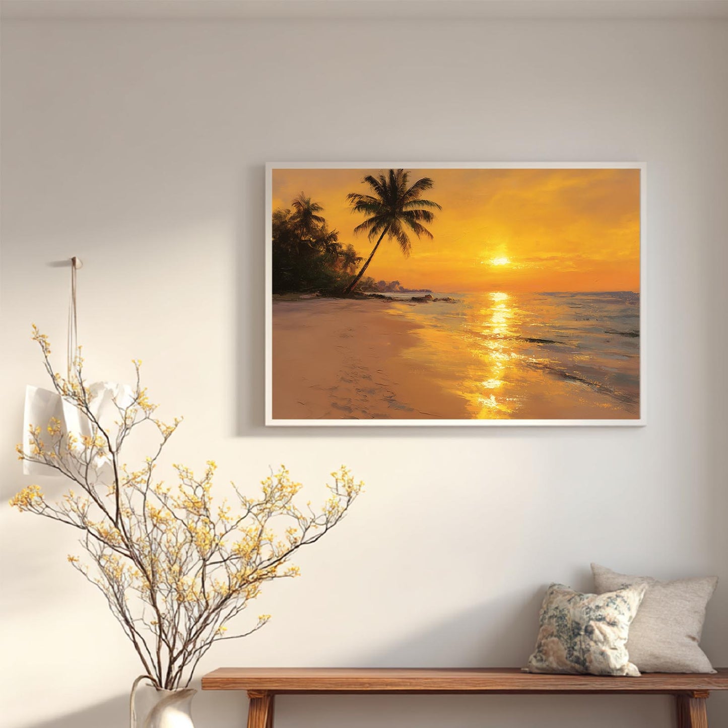Beach Sunset Abstract Landscape