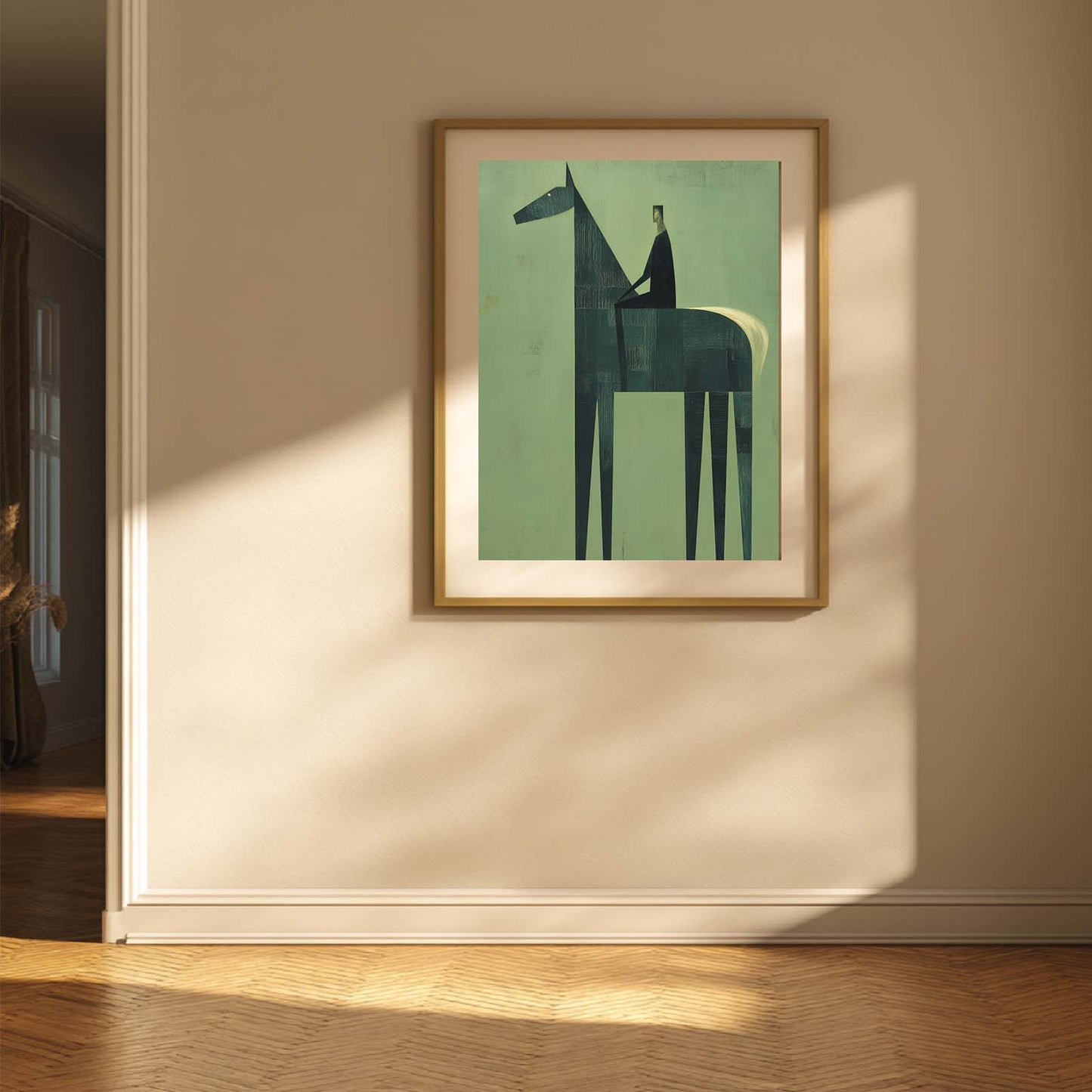 Abstract Oil Painting Horse