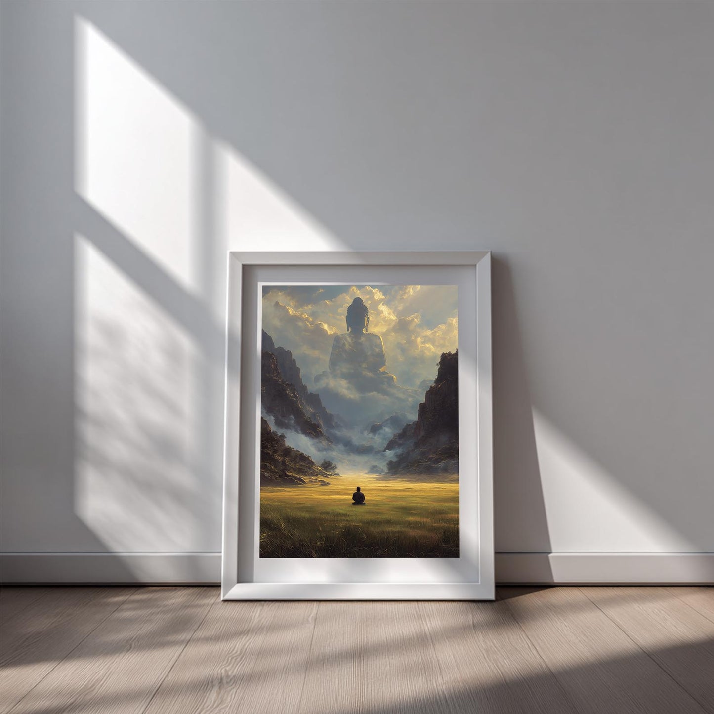 Modern Buddha Zen Abstract
