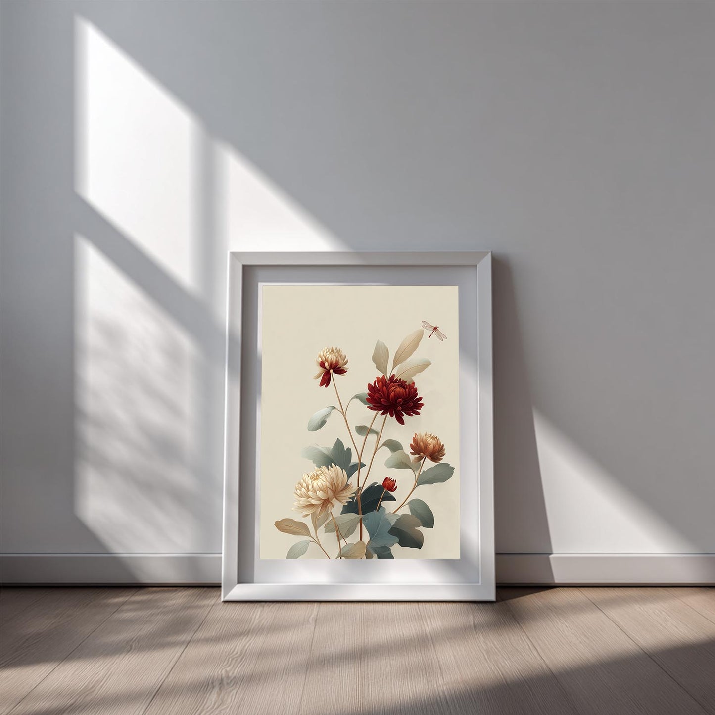 Chrysanthemum Dragonfly Abstract