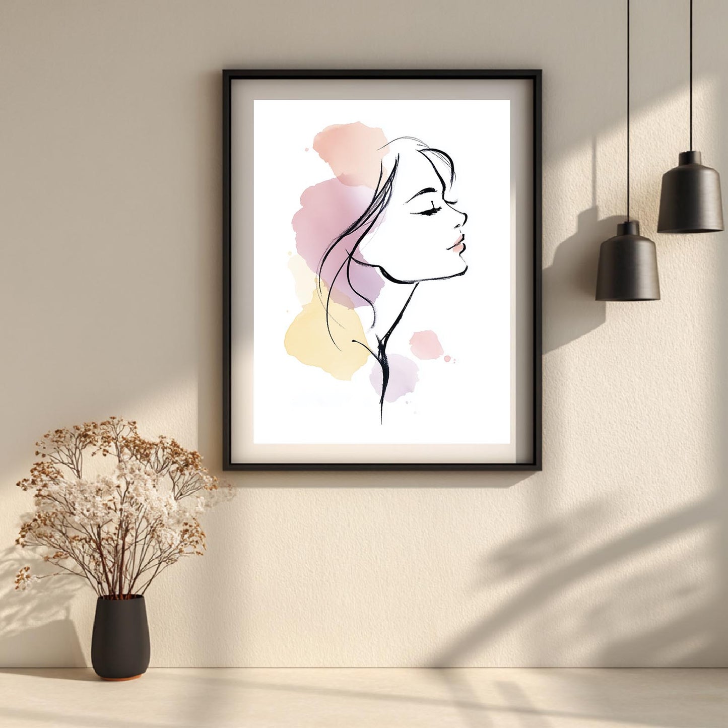Minimalist Girl Lines