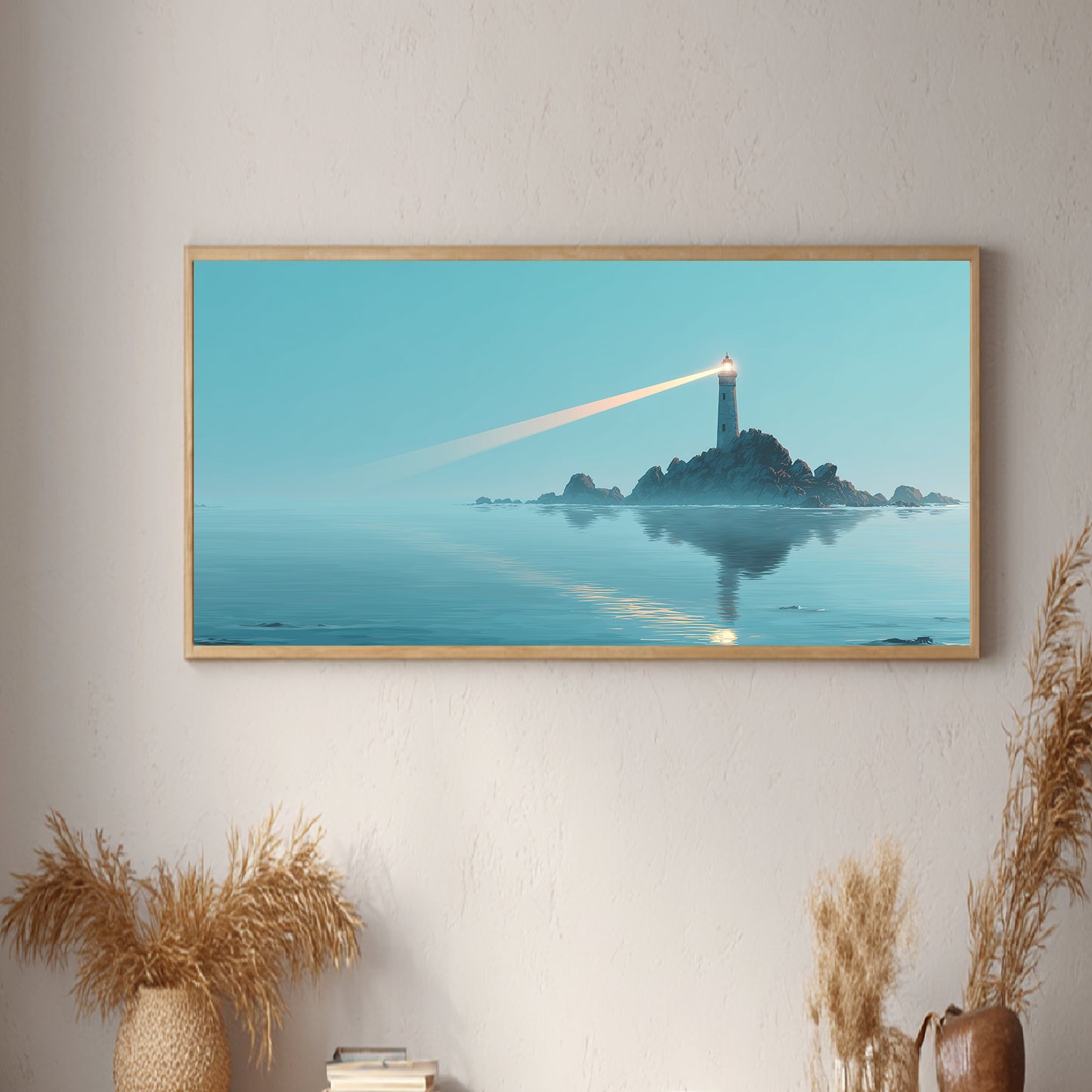 Abstract Landscape The Sea Lighthouse