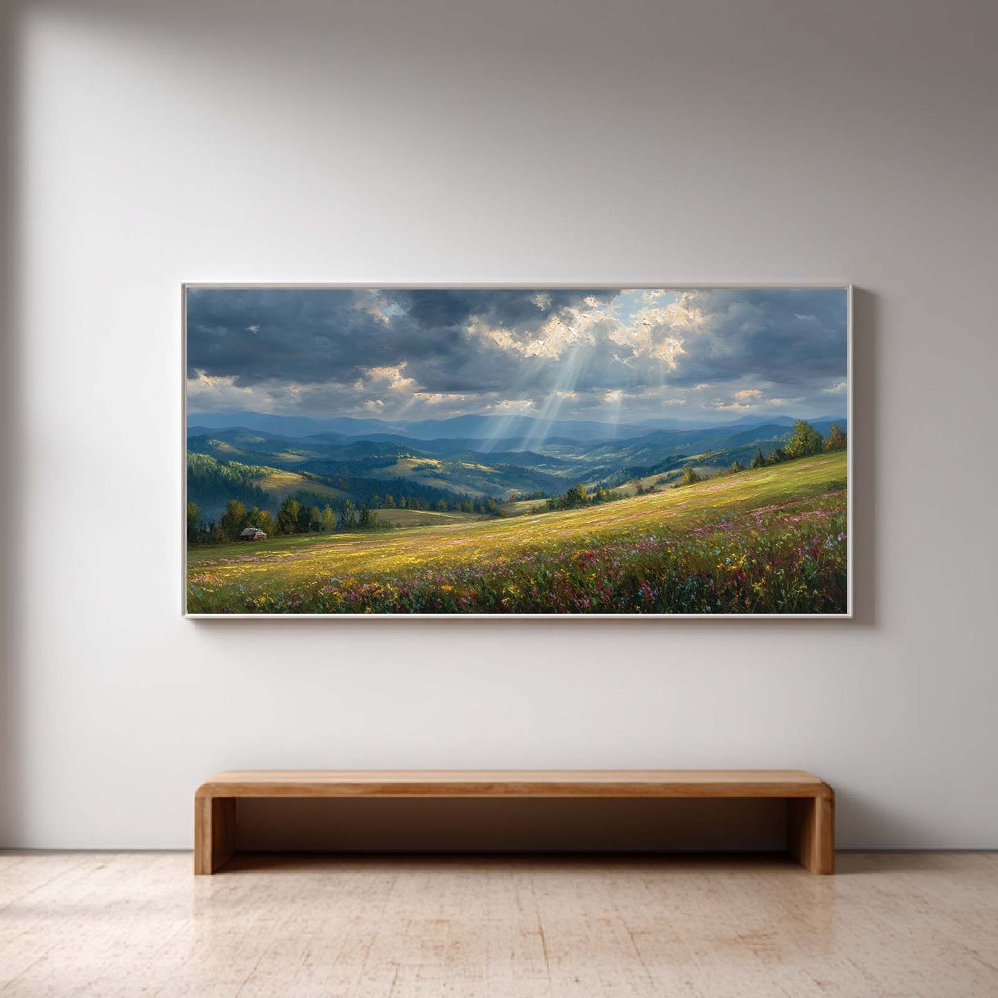 Abstract Landscape Prairie Sunshine