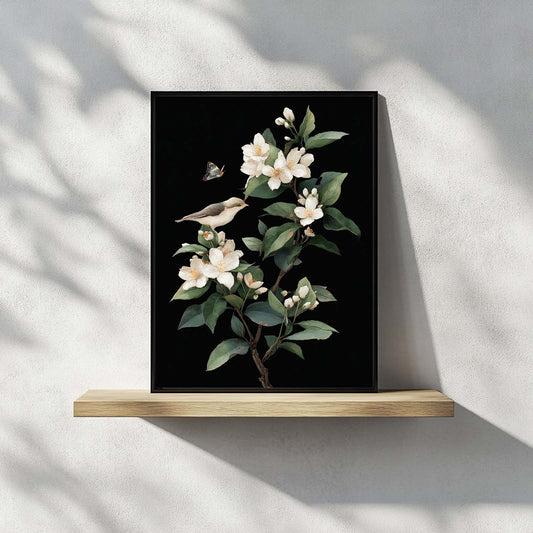 Abstract Jasmine Birds butterfly-C