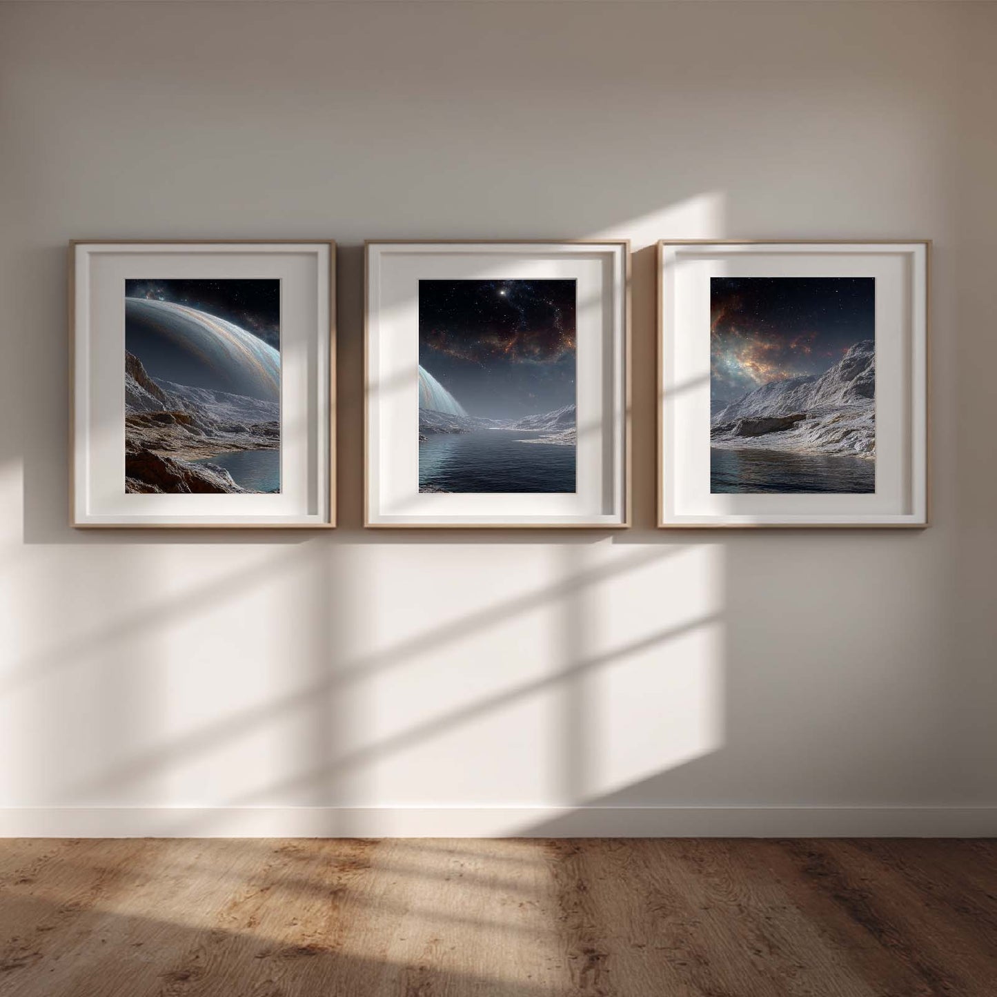 Abstract Landscape Barren Gaseous Planet