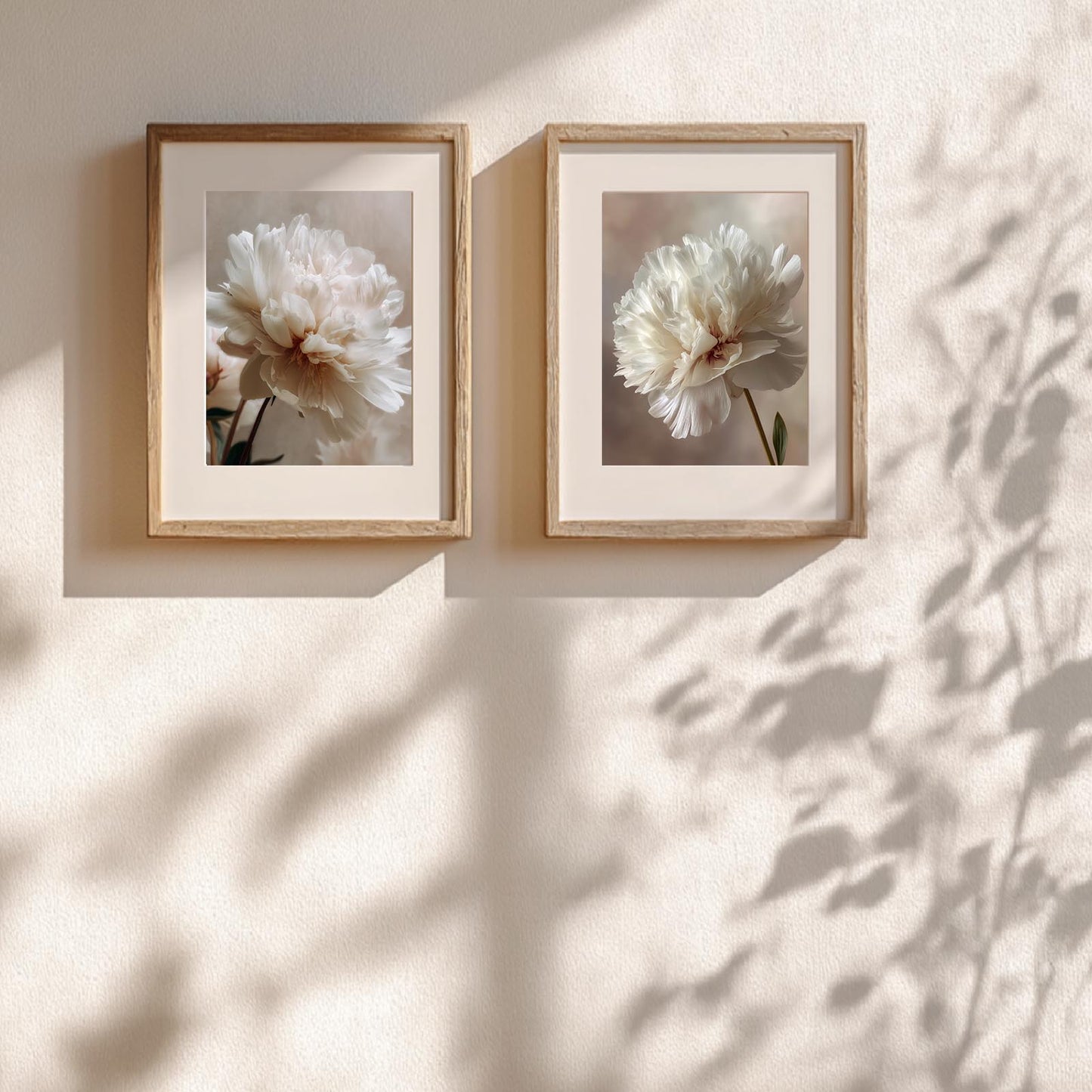 Abstract Floral Beige