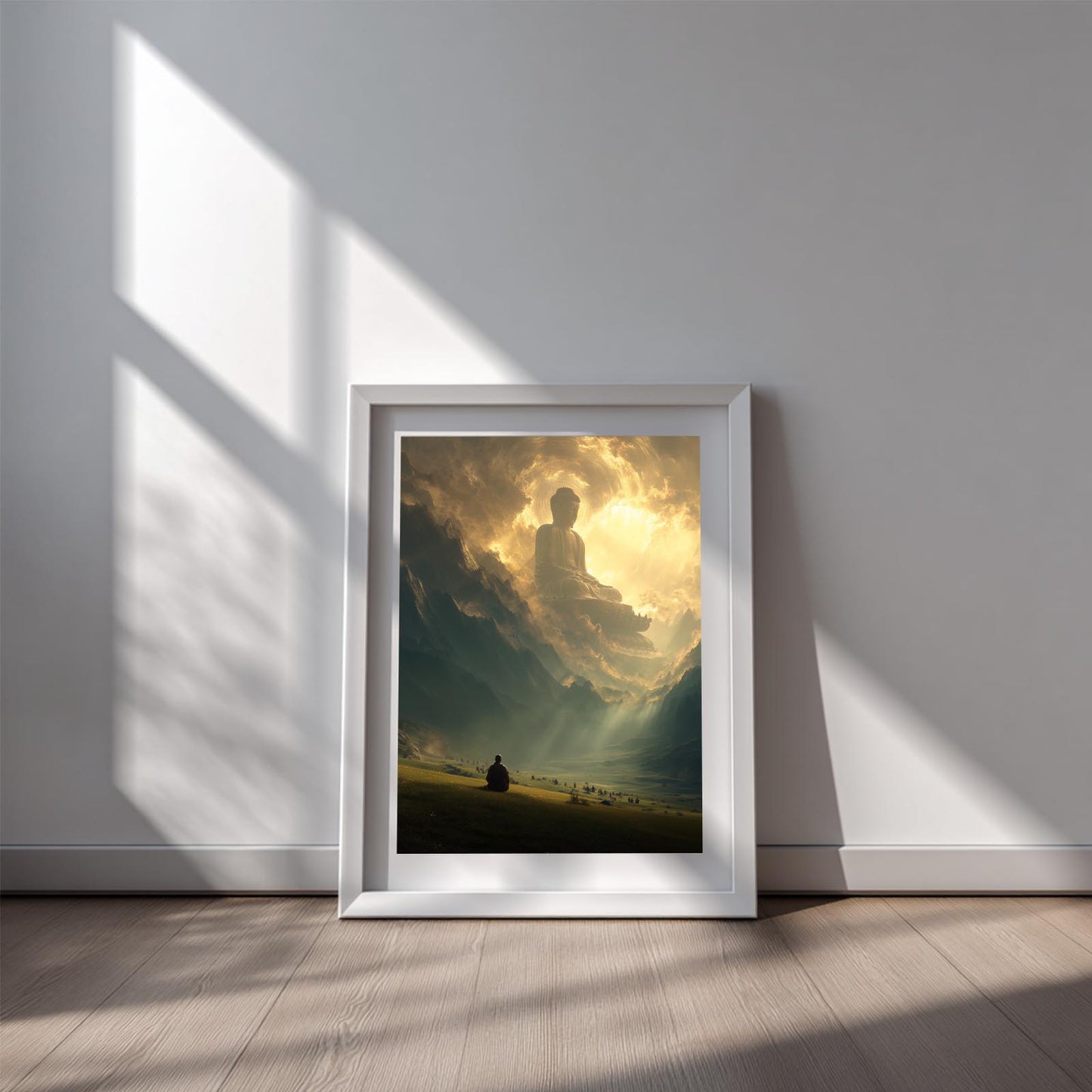 Modern Buddha Zen Abstract