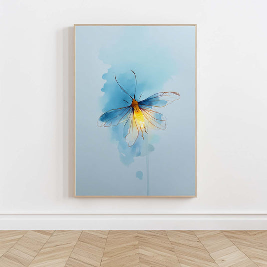 Abstract Watercolor Fireflies