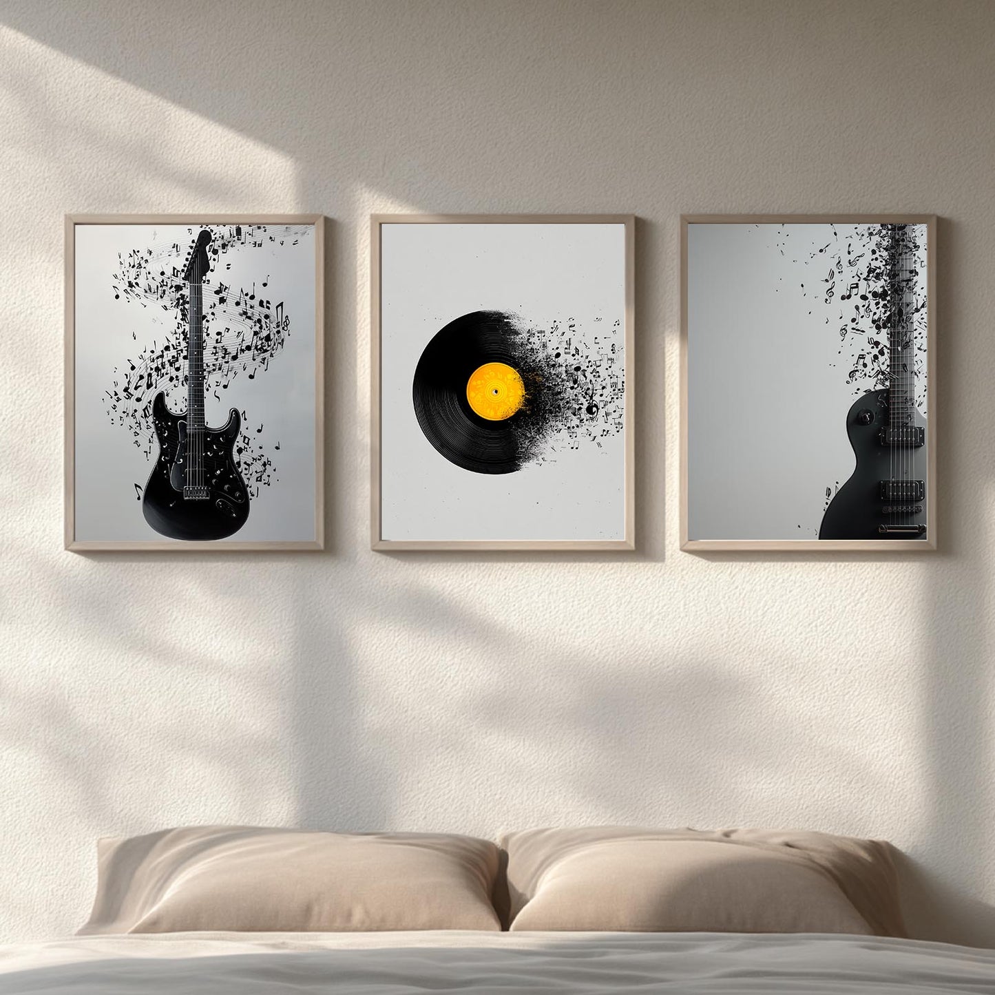 Abstract Black and White Music