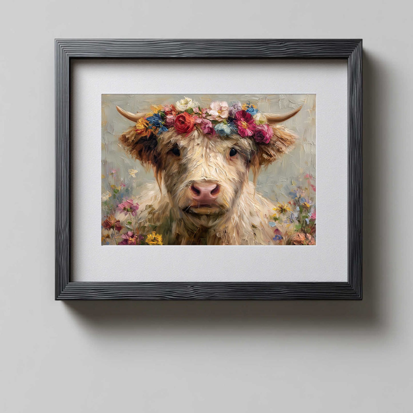 Abstract Animal Highland Cattle