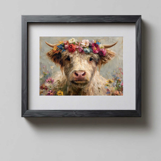 Abstract Animal Highland Cattle