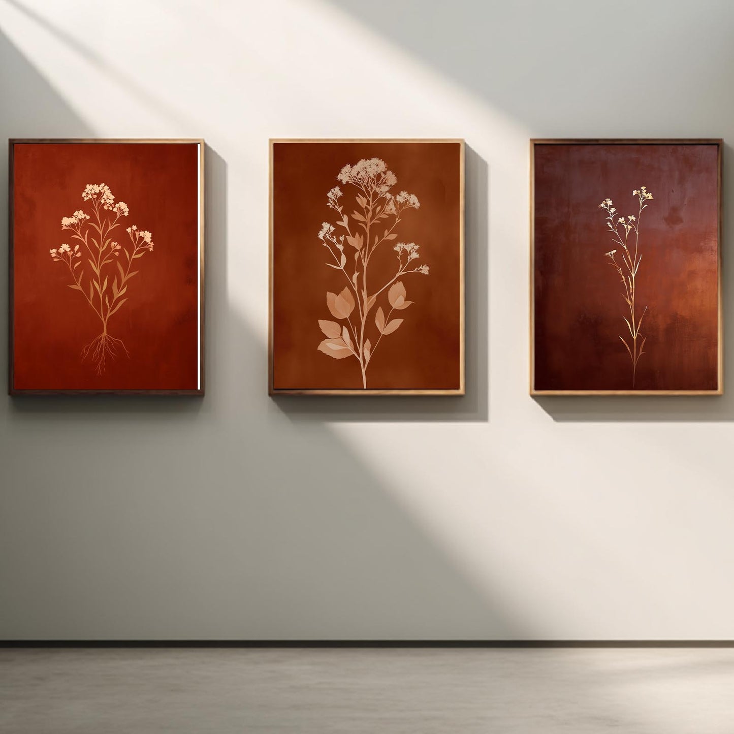 Abstract Beige Plant