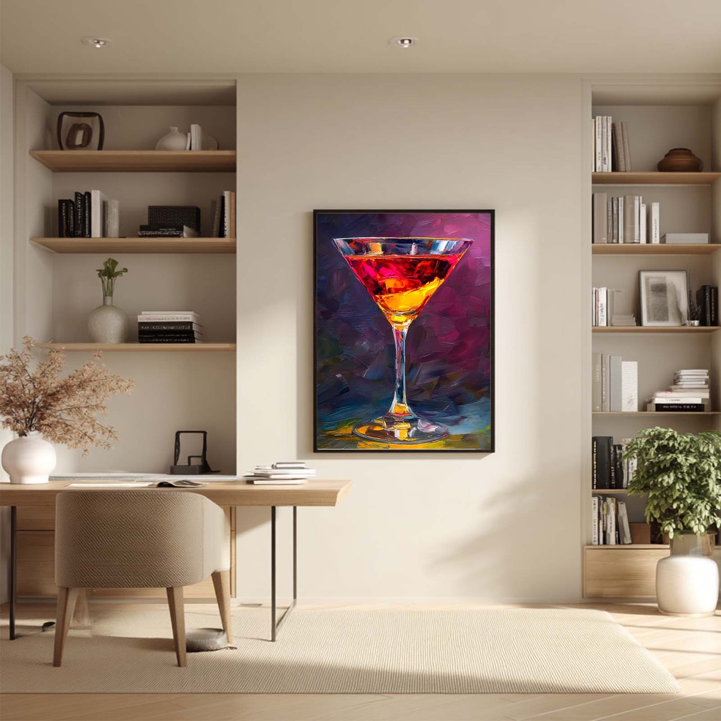Abstract Oil Painting Cocktail