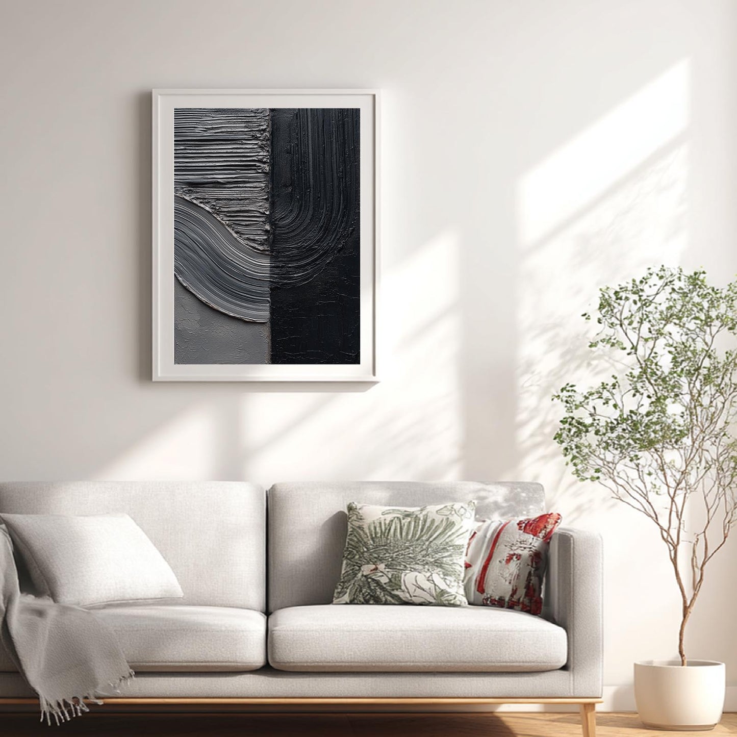 Abstract Black Gray