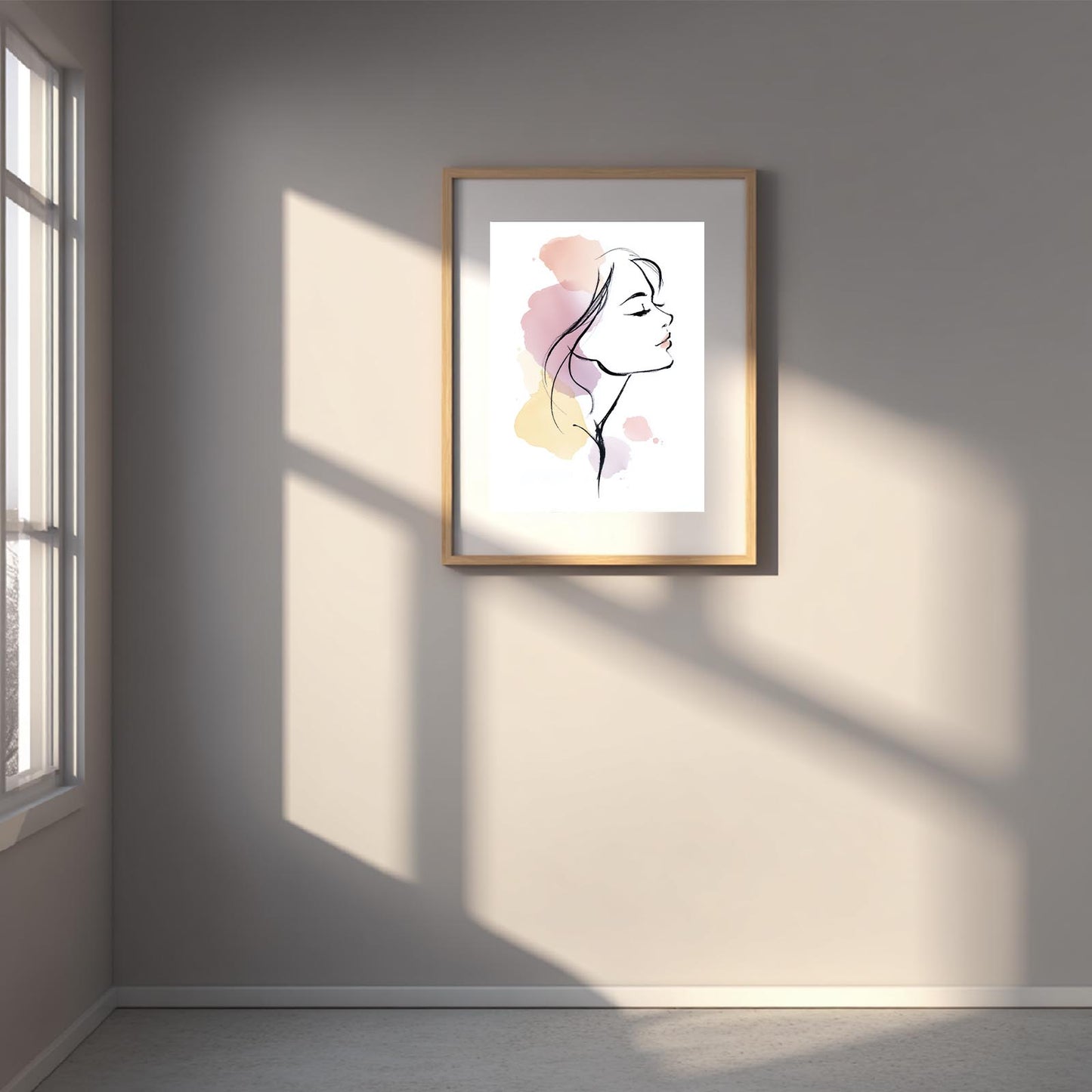 Minimalist Girl Lines