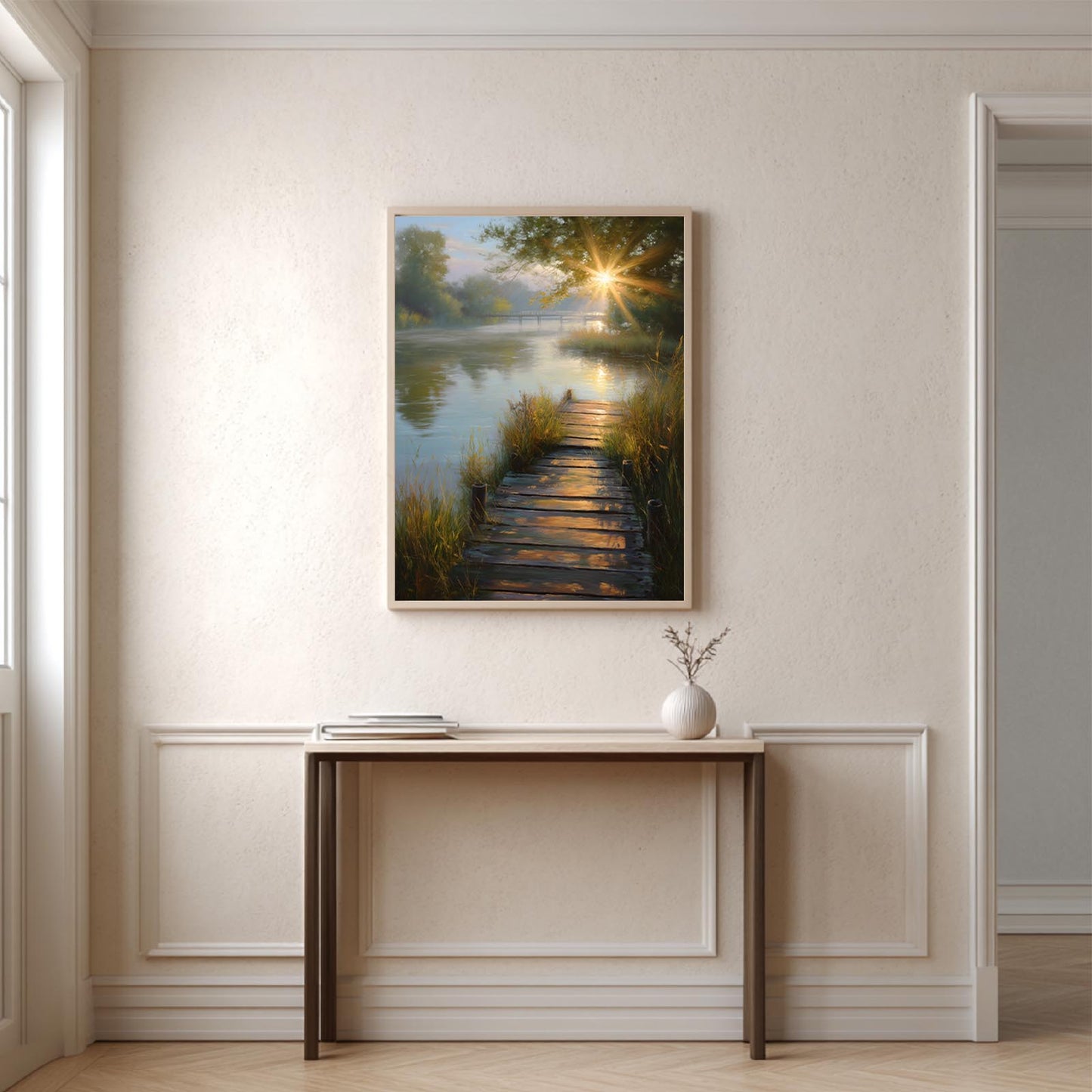 Sunrise Dock Abstract Landscape
