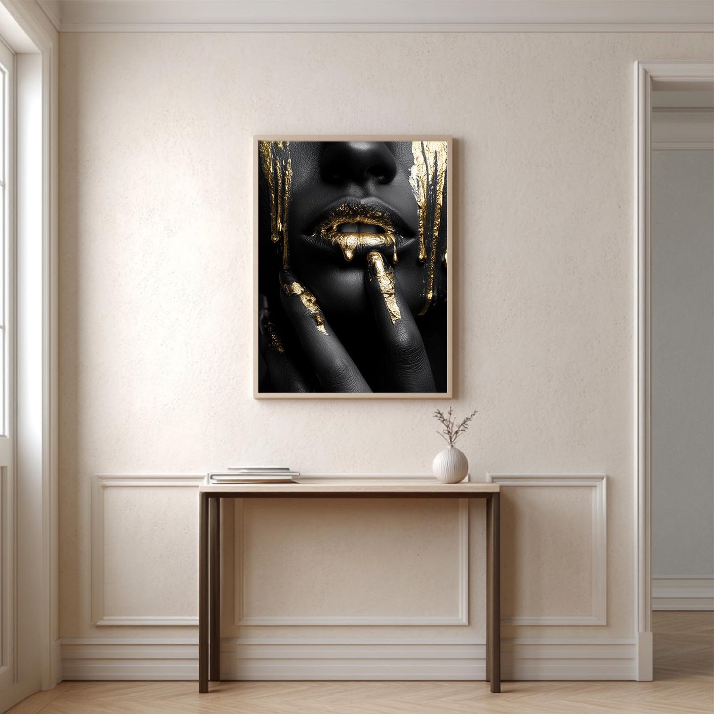 Abstract Beautiful African Woman Portrait