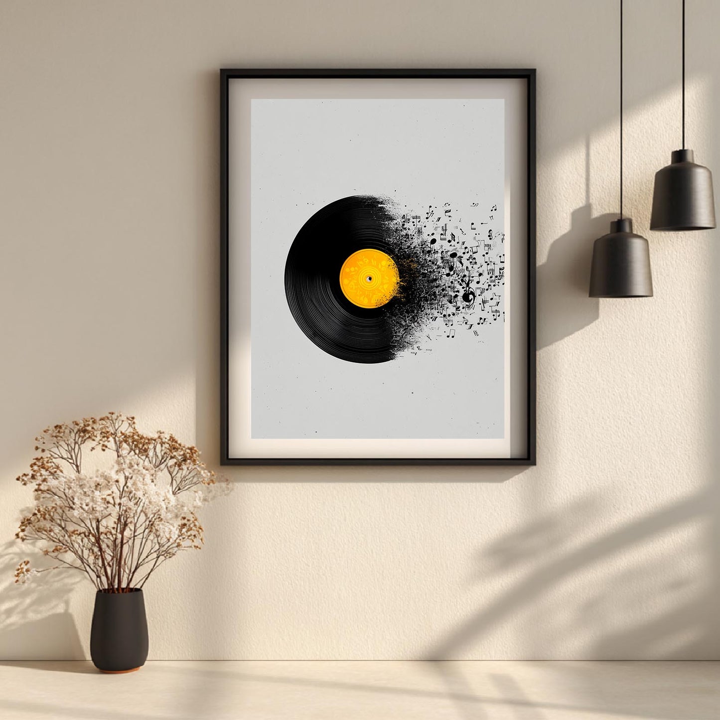 Abstract Black and White Music