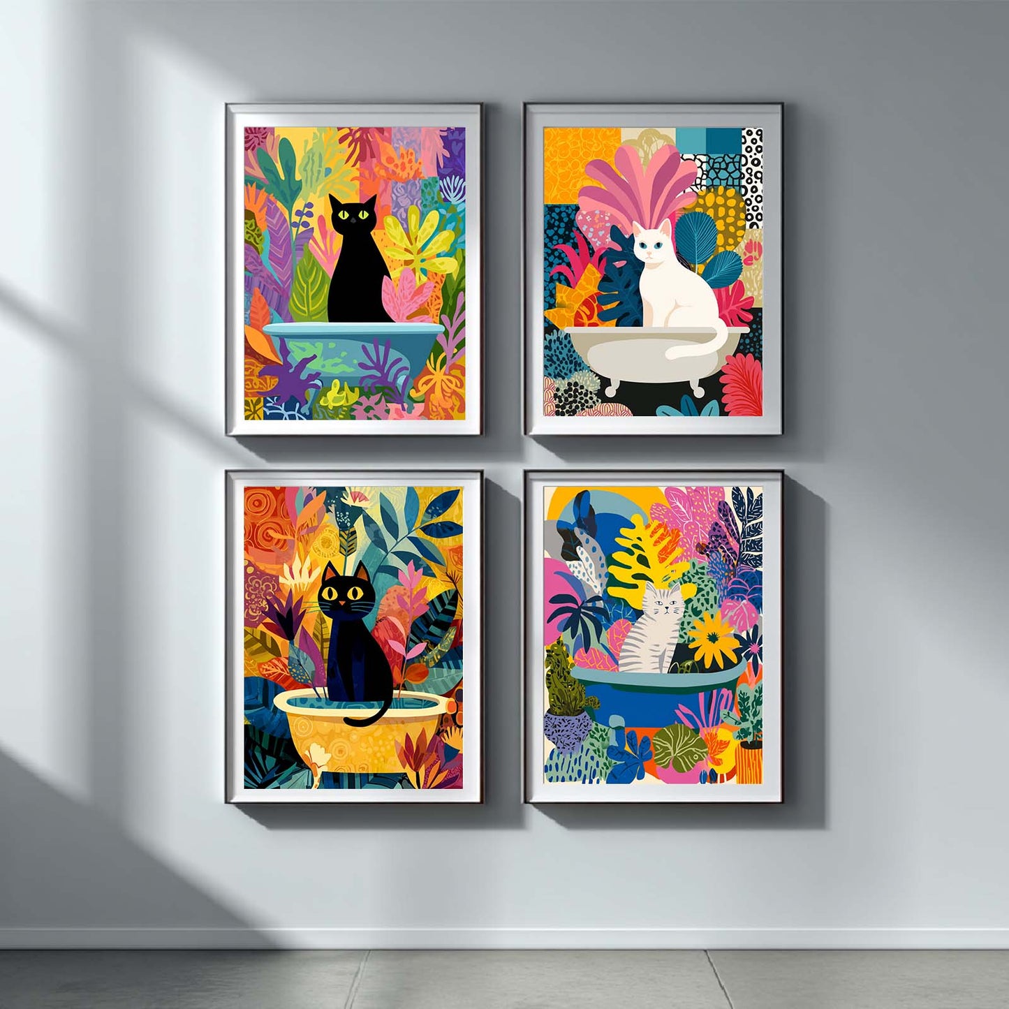 Canvas Painting Abstract Funny Animals Wall Art Pictures for Living Room Bedroom Decoration Canvas Pictures Poster Frameless