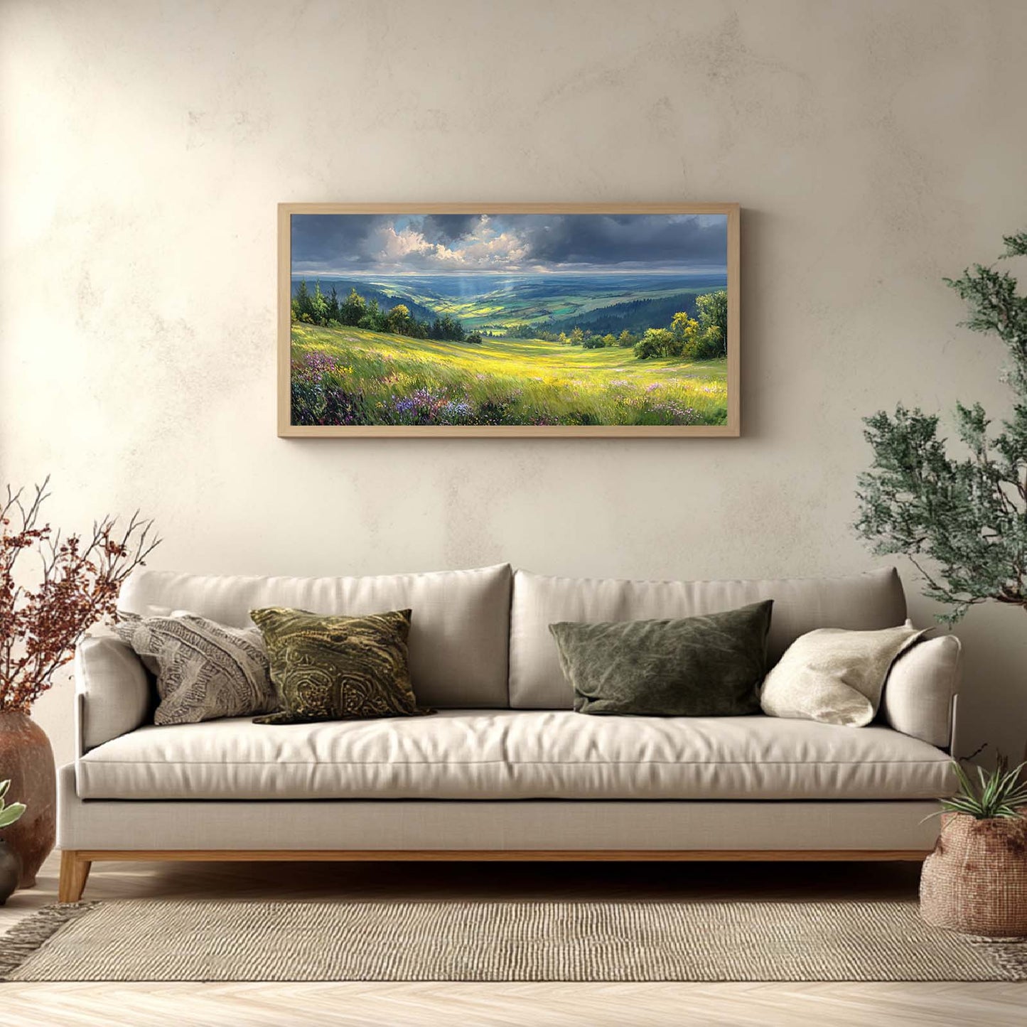 Abstract Landscape Prairie Sunshine