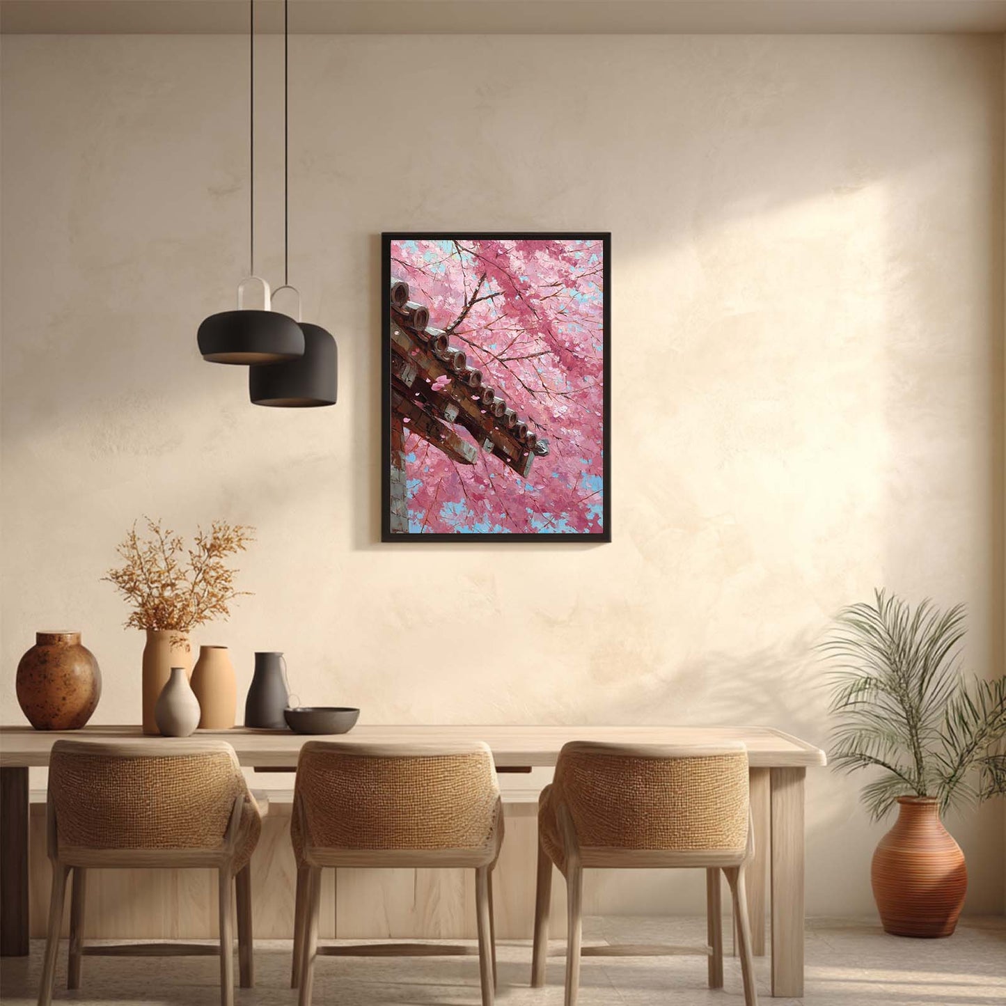 Japanese Style Spring Cherry Blossoms