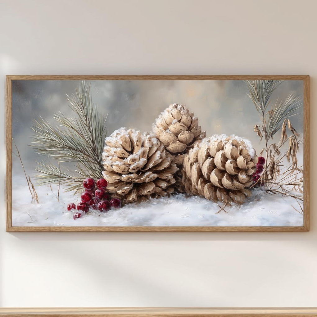 Winter Theme Abstract Forest Landscape