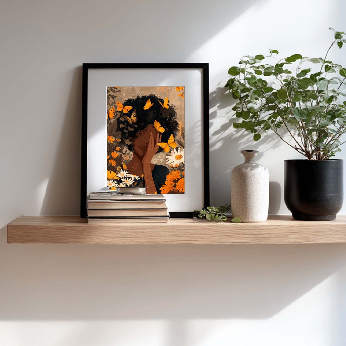 Abstract Butterfly African Girl