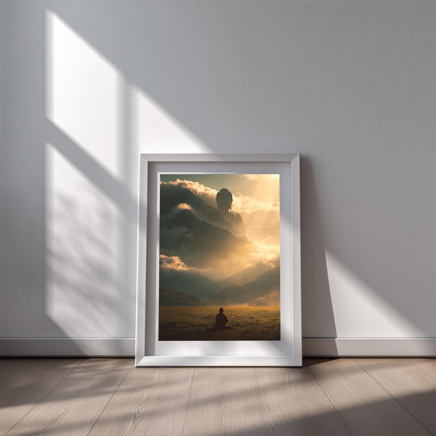 Modern Buddha Zen Abstract