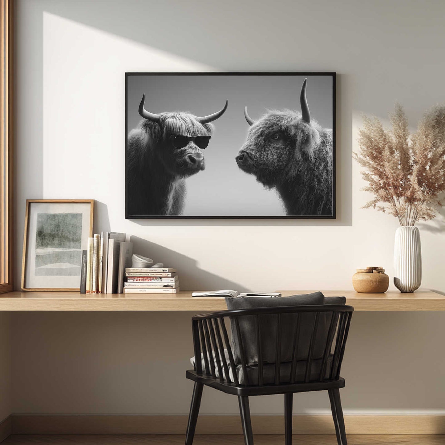 Abstract Animal Highland Cattle