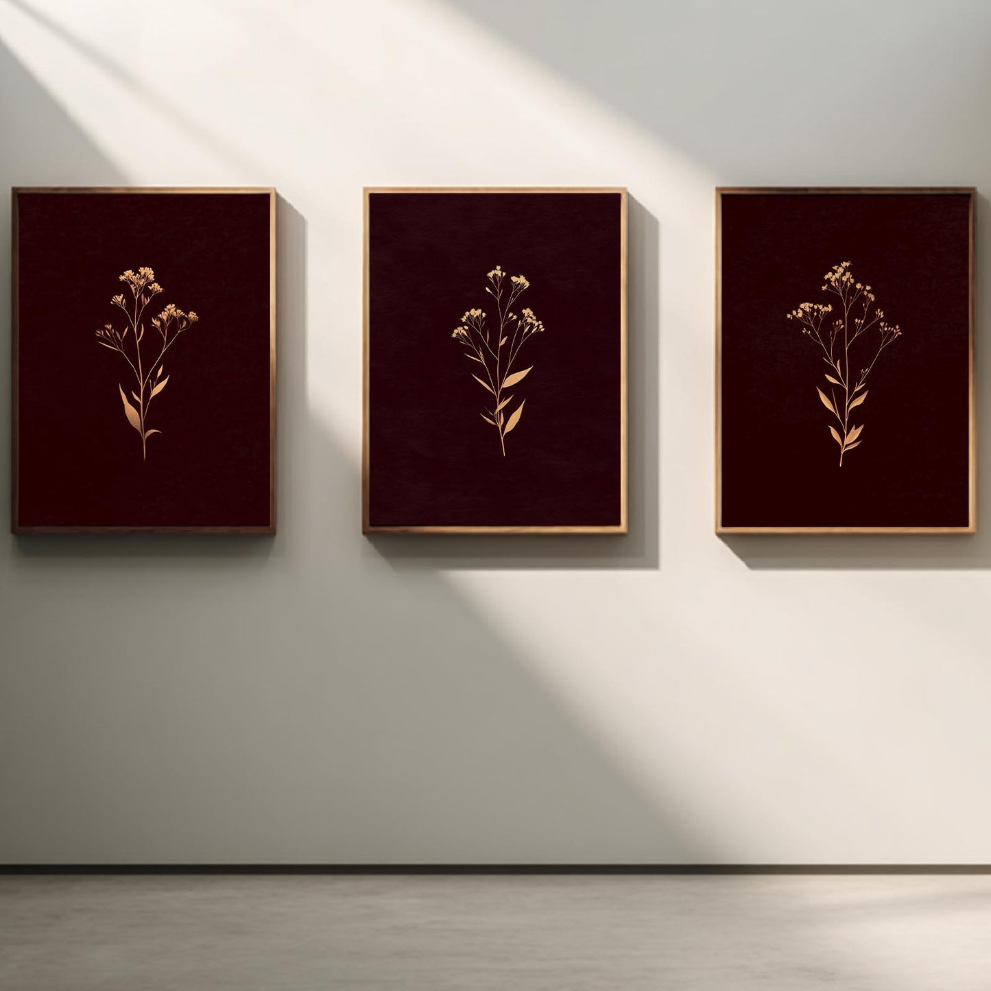 Abstract Beige Plant