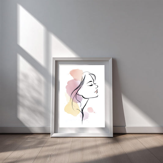Minimalist Girl Lines