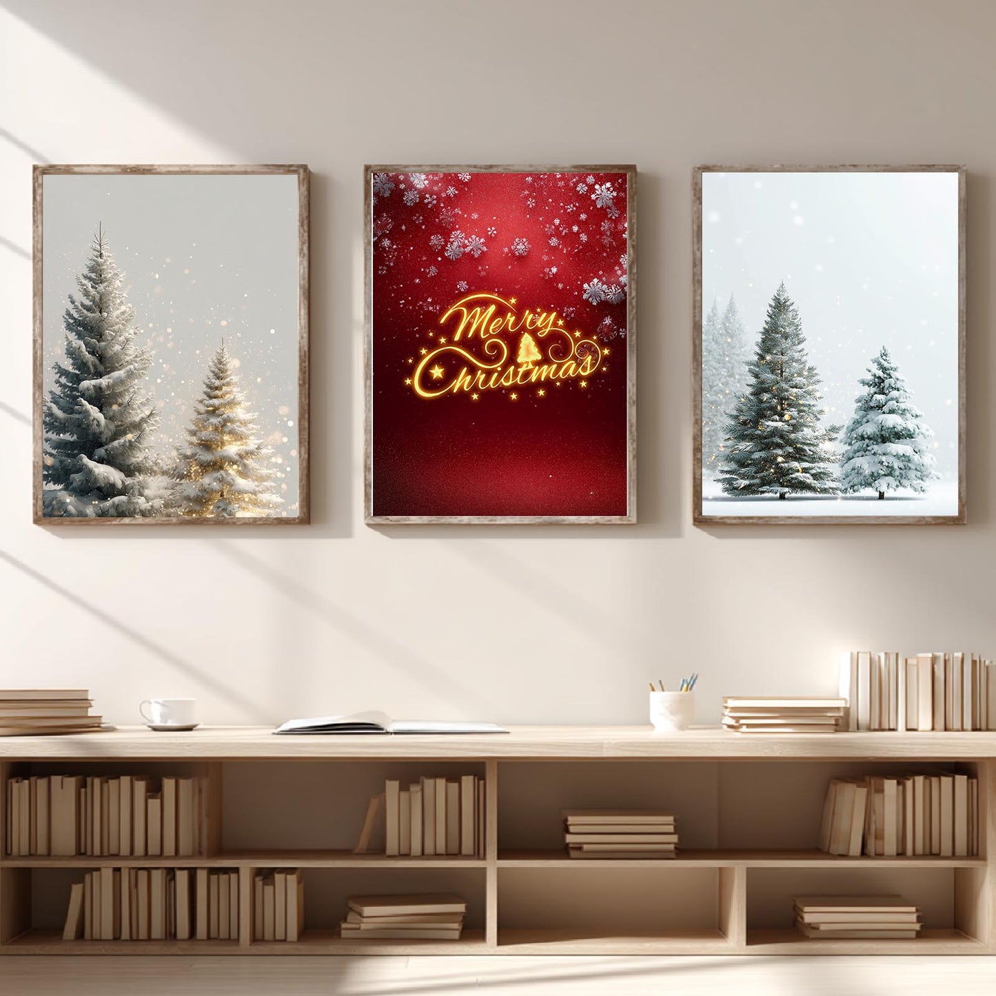 Modern Merry Christmas Abstract