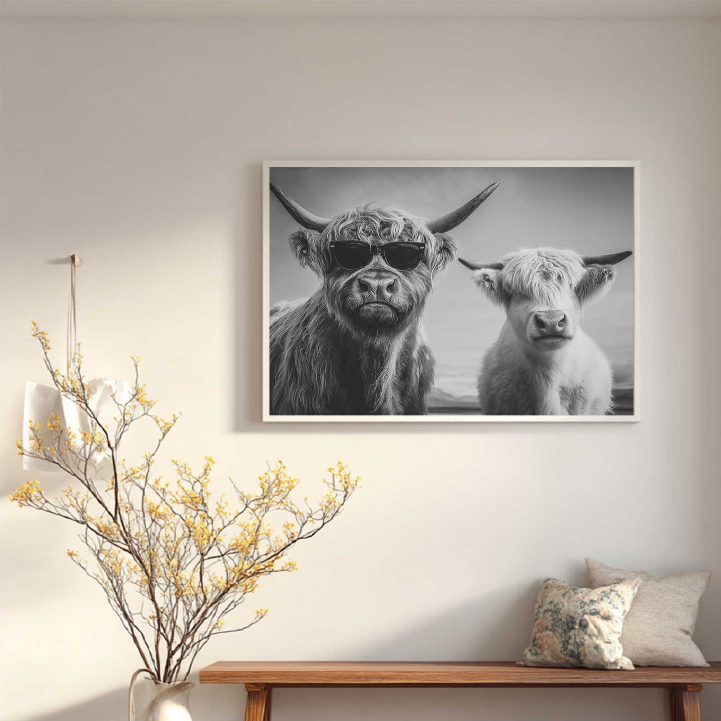 Abstract Animal Highland Cattle