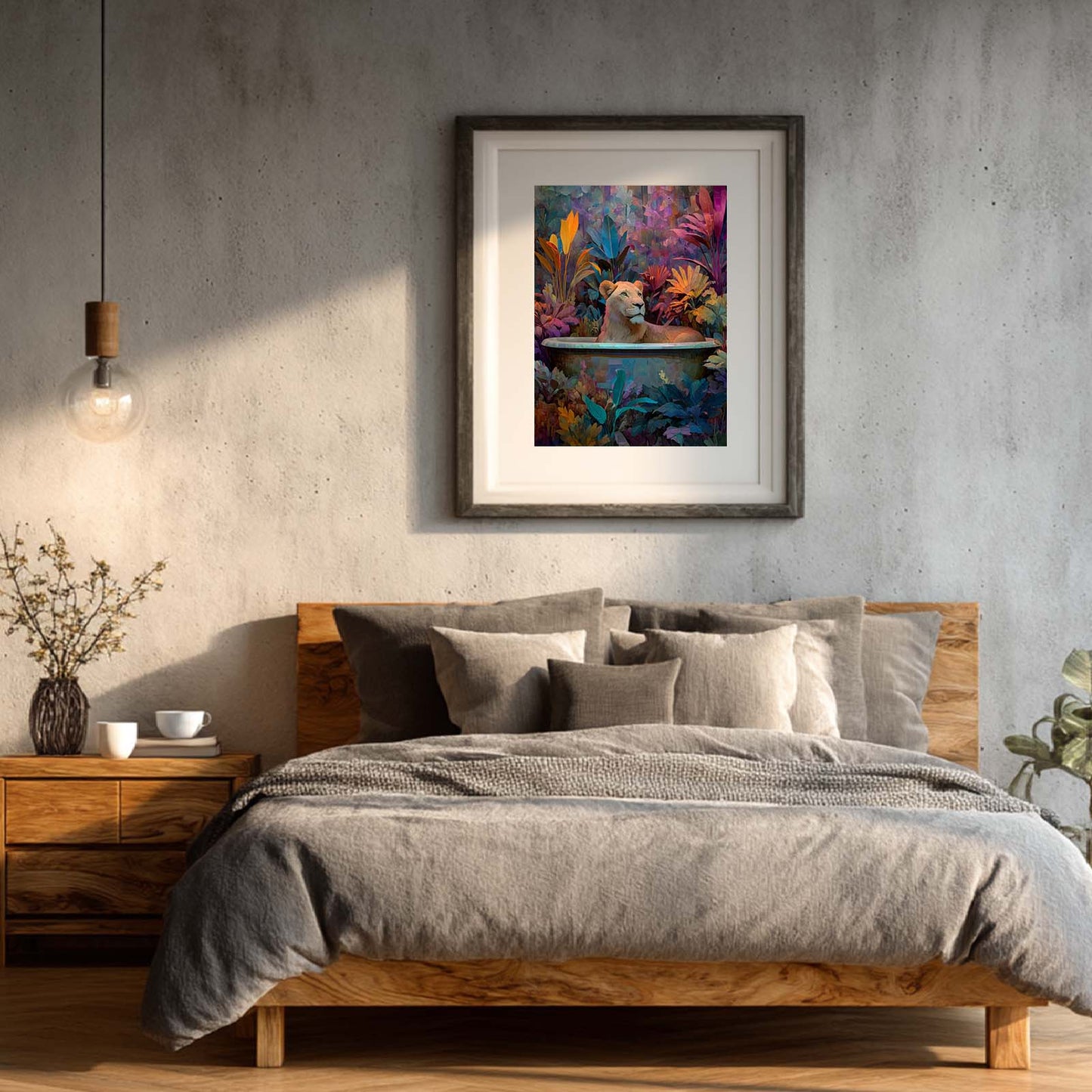 Abstract Funny Animals Canvas Painting Modern Wall Art for Living Room Bedroom Decoration, Poster Print, Frameless