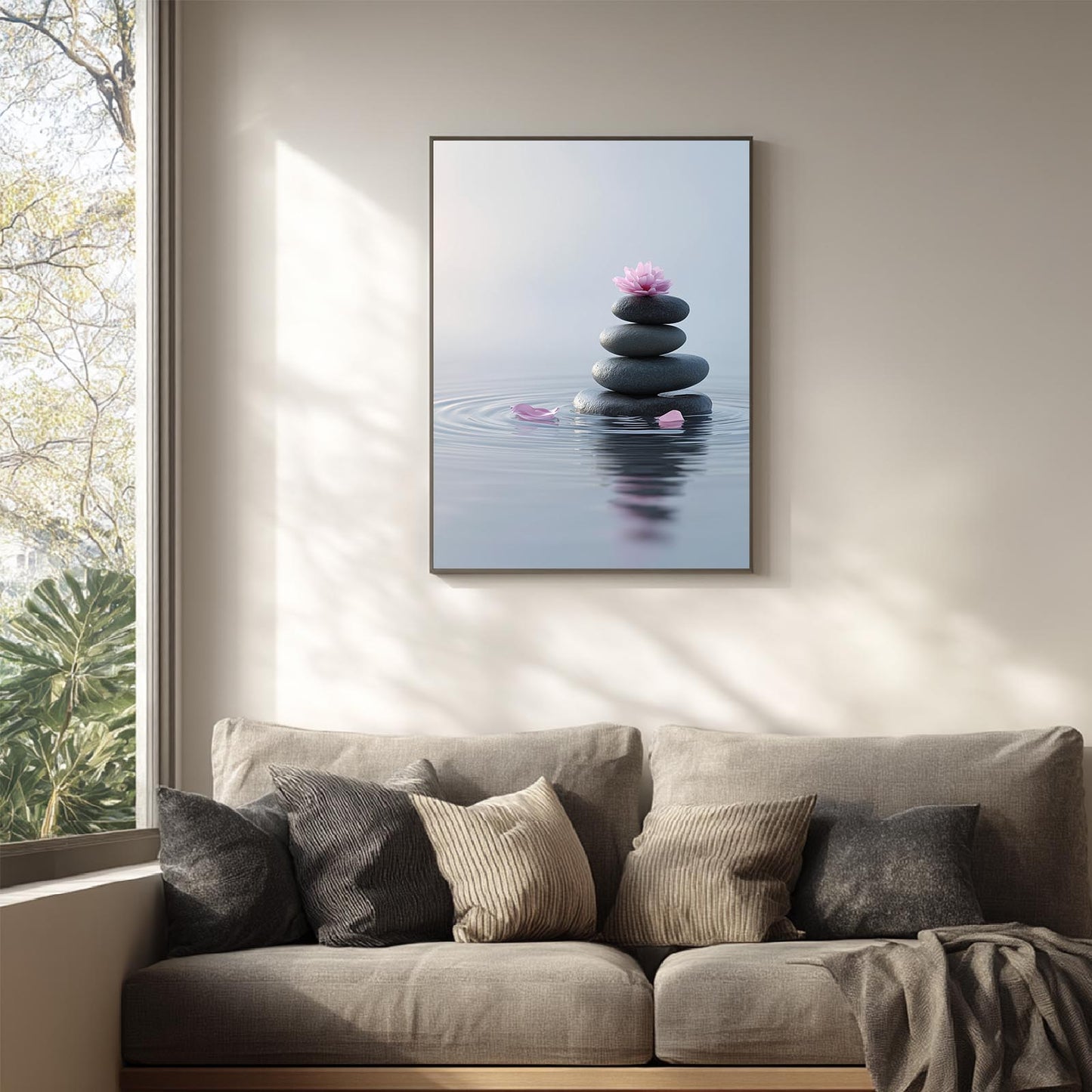 Zen Stone Balance Abstract