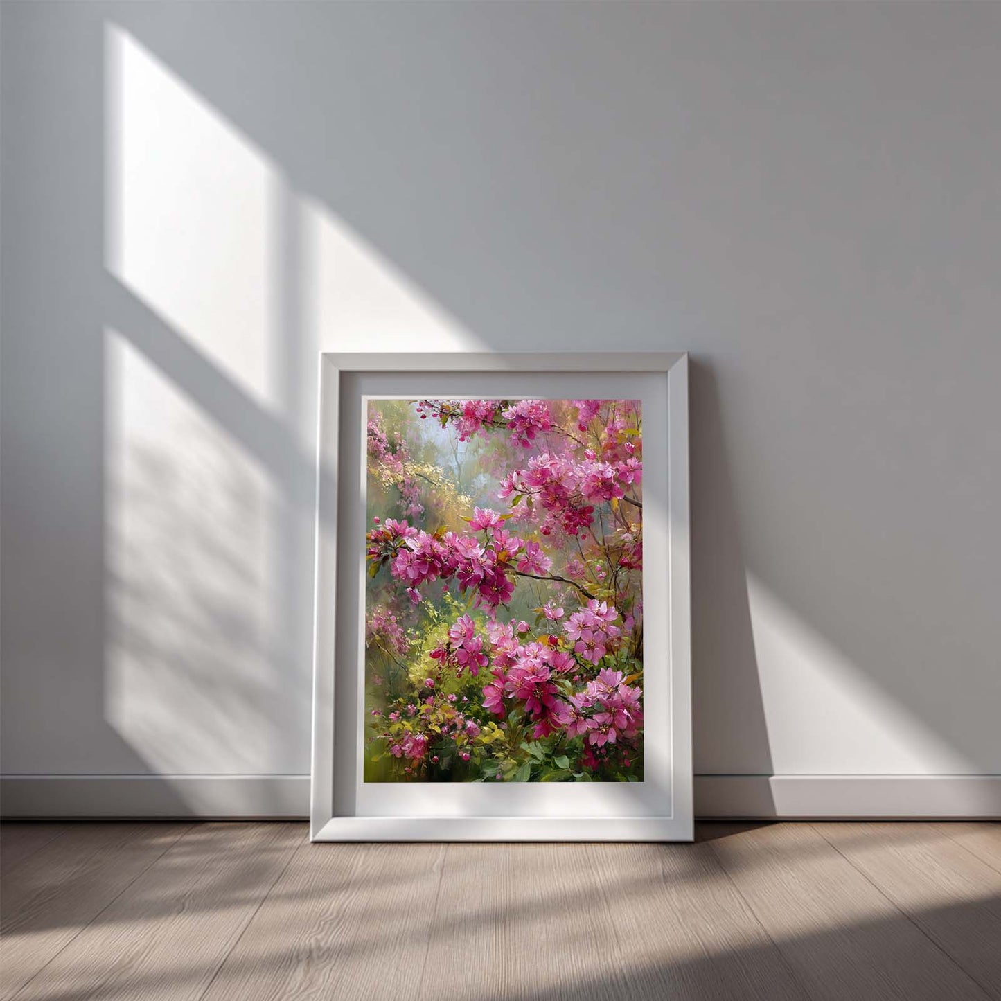 Abstract Spring Landscape Blooming Garden