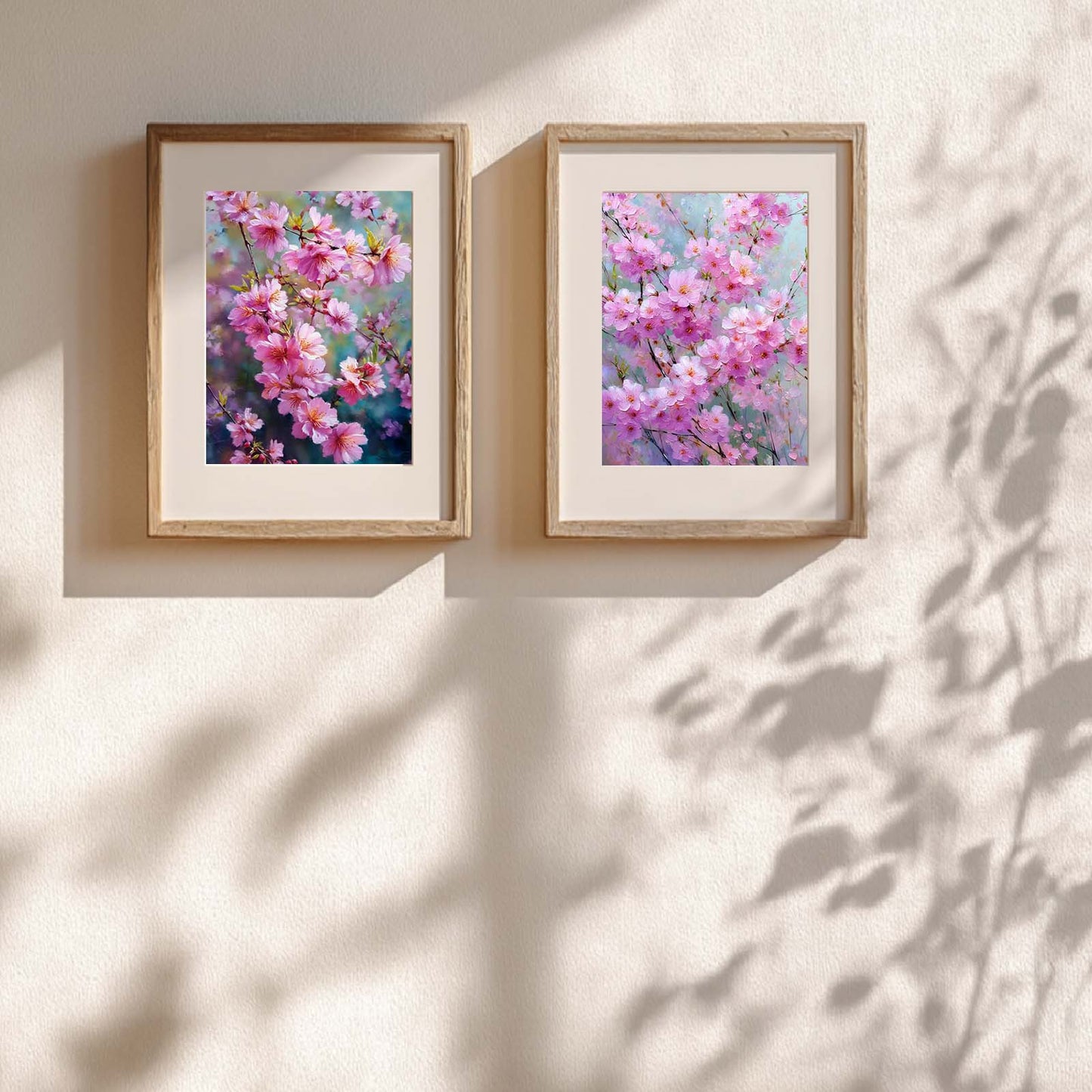 Abstract Spring Landscape Blooming Garden Canvas Painting