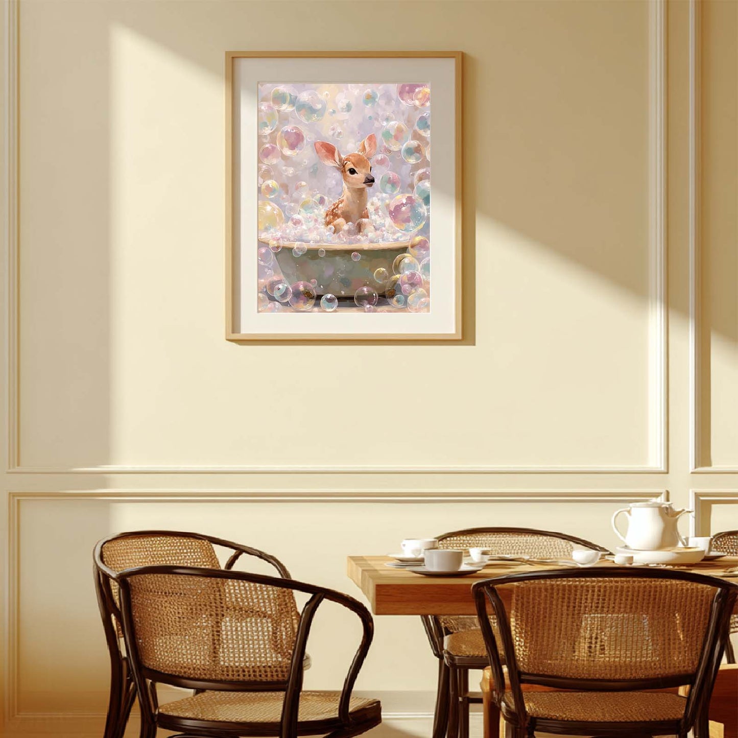 Canvas Painting Modern Funny Deer Animal Wall Art Pictures for Living Room Bedroom Decoration Canvas Pictures Poster Frameless