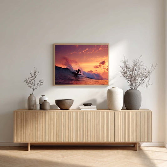Abstract Oil Painting Sport Surfing