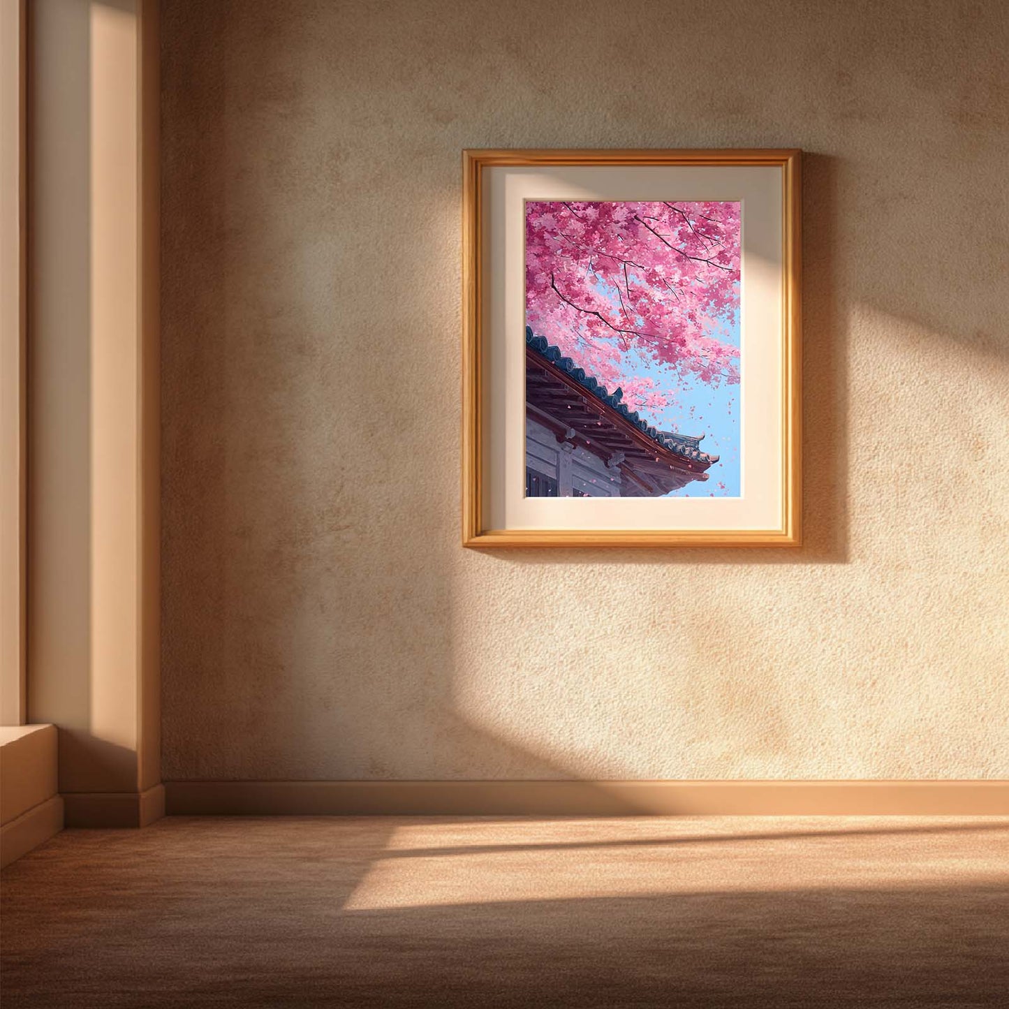 Japanese Style Spring Cherry Blossoms