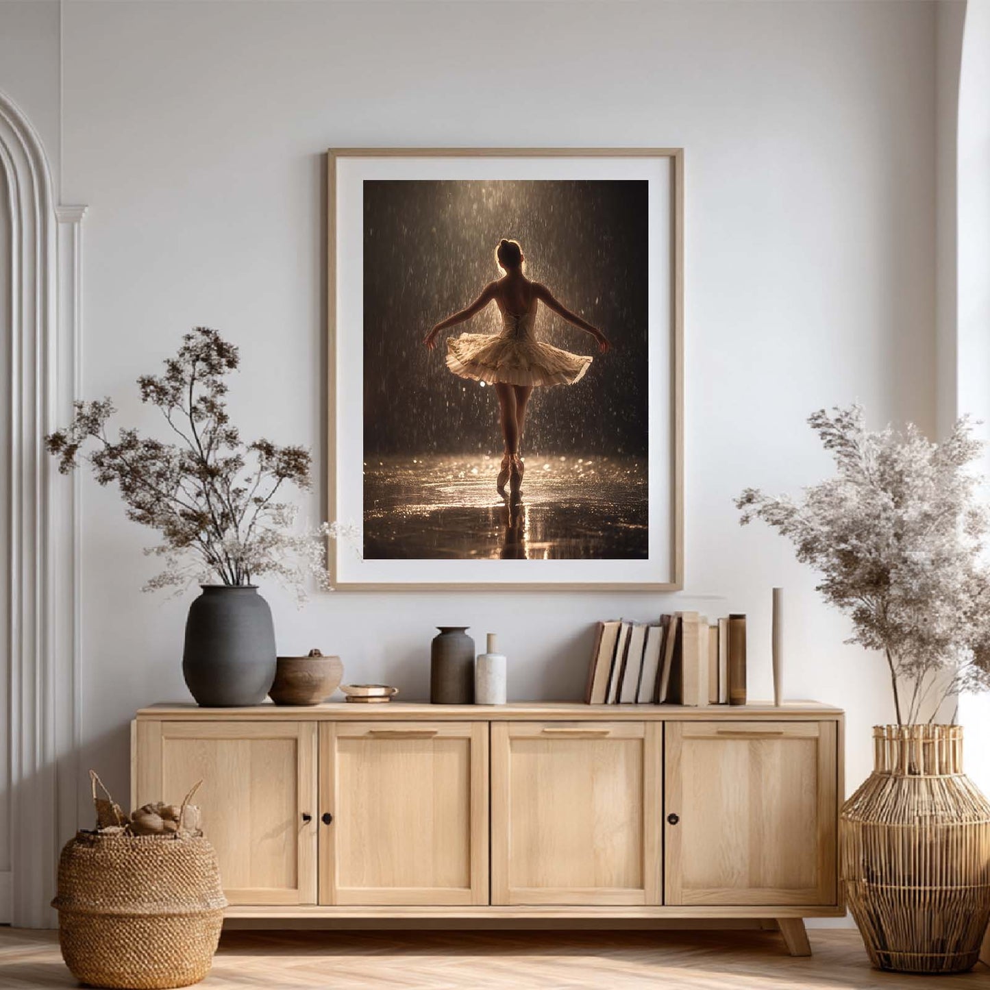 Modern Ballet In The Rain Abstract