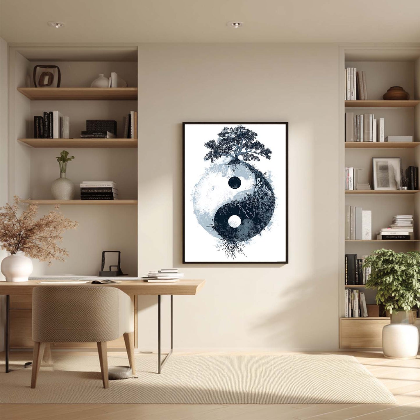 Abstract Yin-Yang Tree of Life