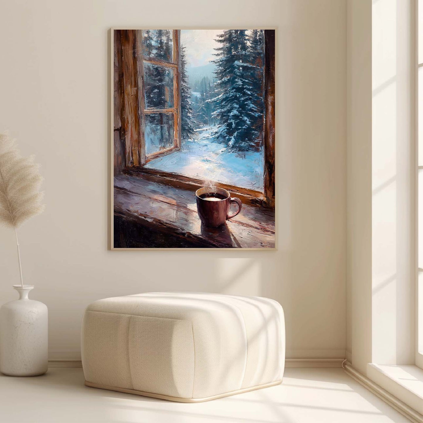 Abstract landscape Snow Winter Christmas