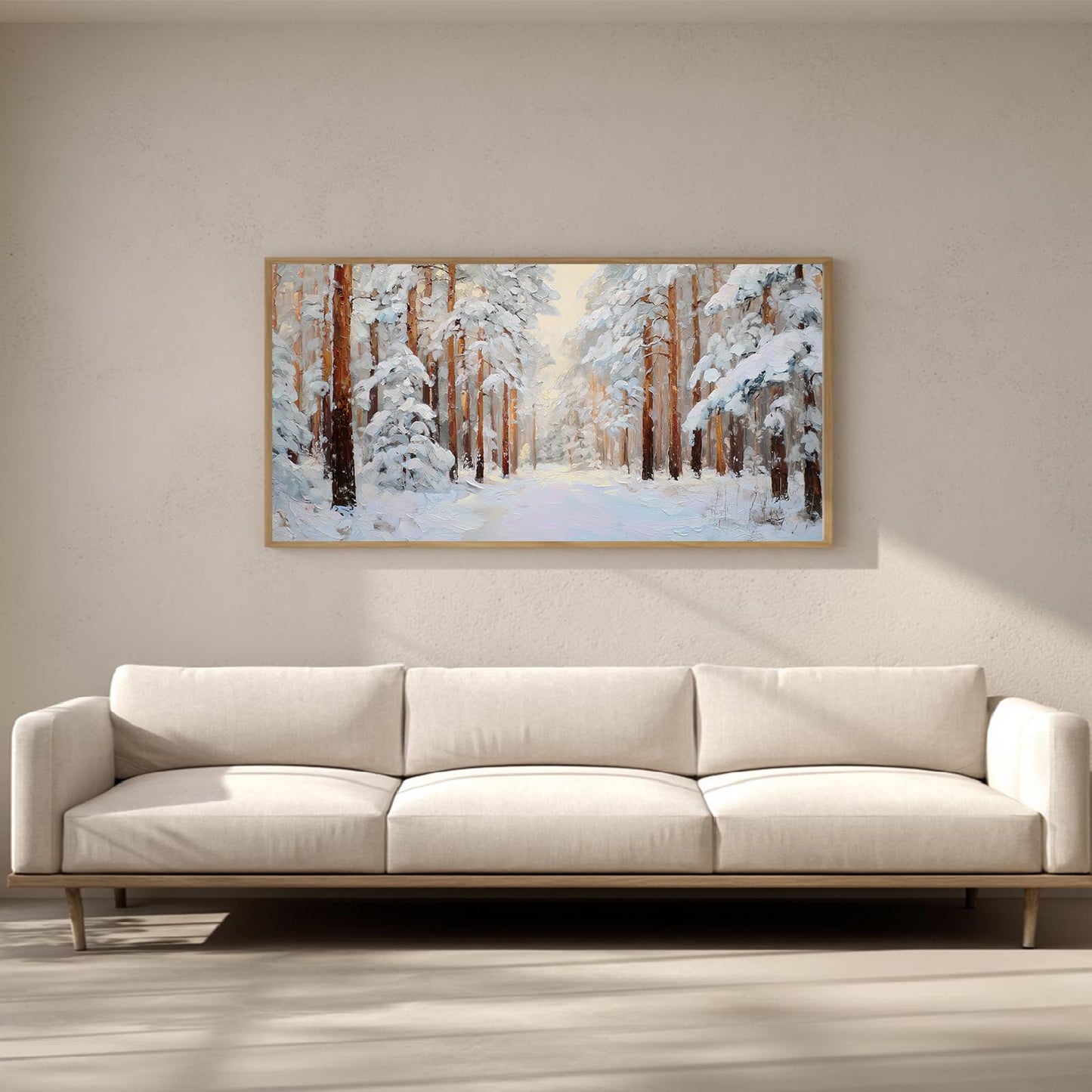 Abstract Landscape Winter Forest
