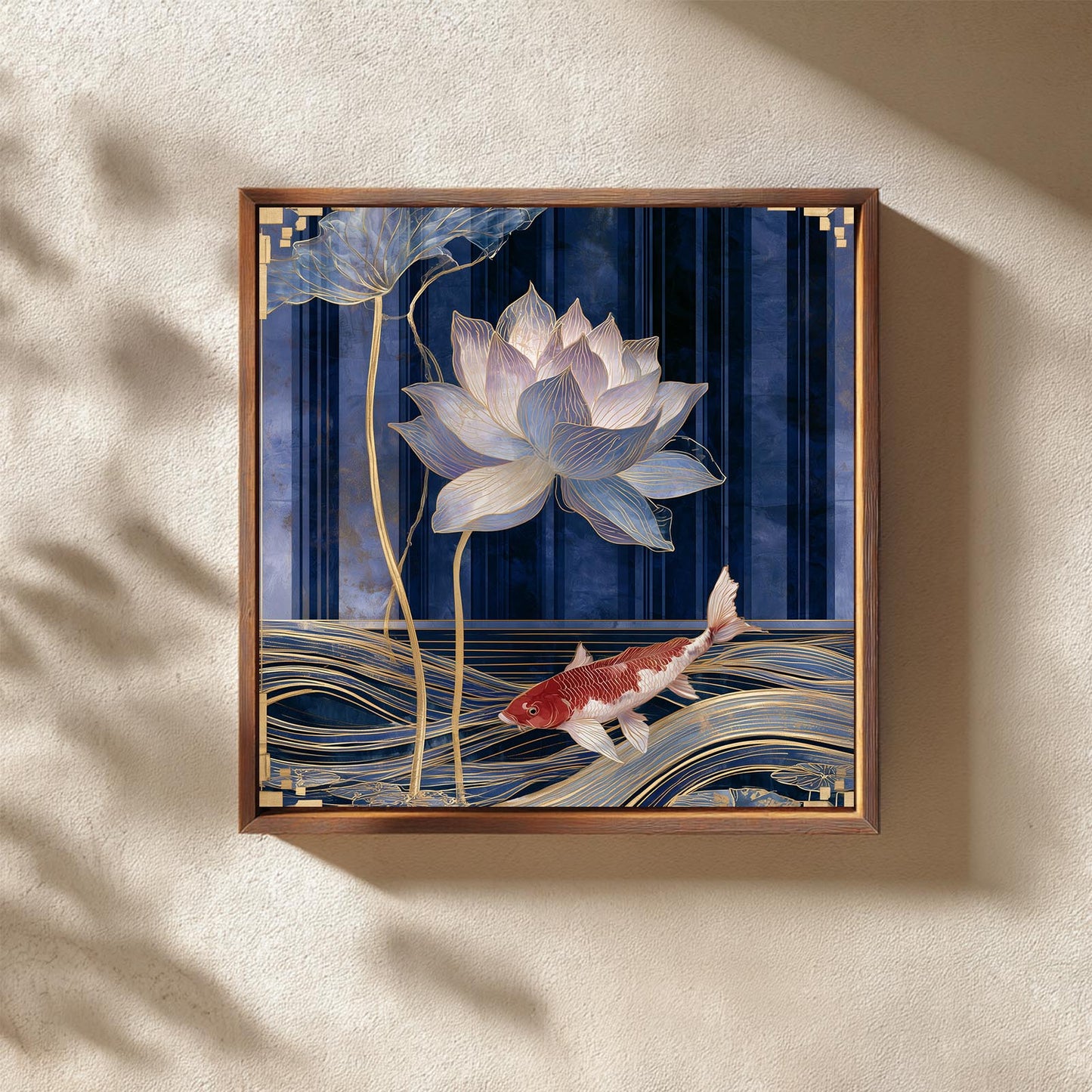 Abstract Lotus Fish